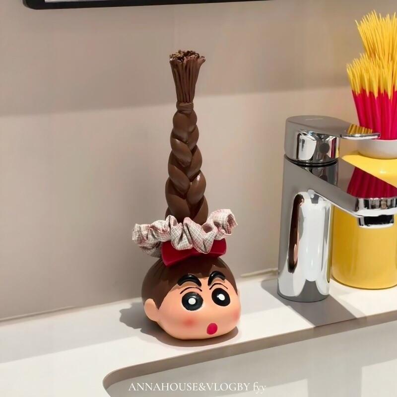 Home Goods Bathroom - Kawaii Crayon Shin Chan Long Braid