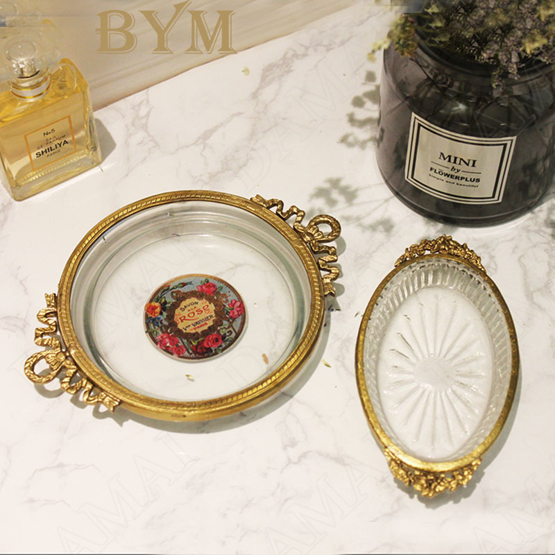 Glass Soap Dish - Châu Âu Kính Khay Chứa Retro