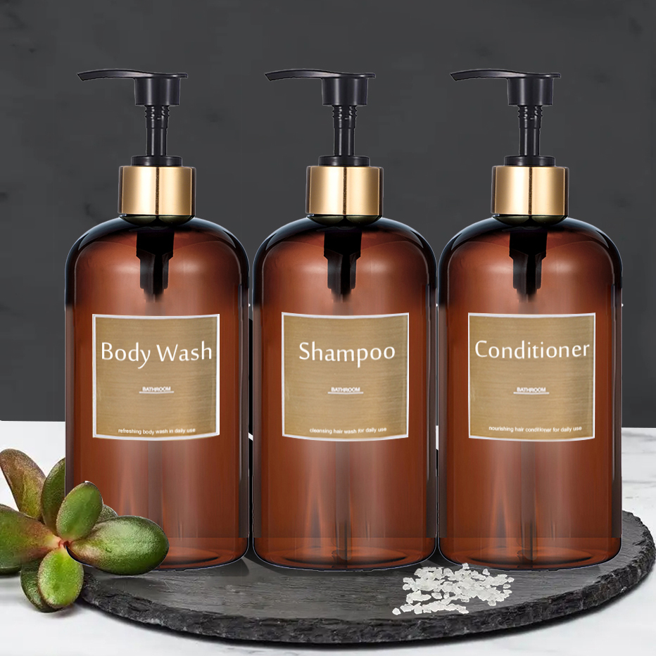 Zara Home Bathroom Accessories - Gold Pump Soap Dispenser Bottle Empty