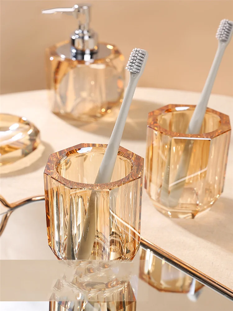 Glass Soap Dish - Bathroom Set Crystal Glass Liquid Soap