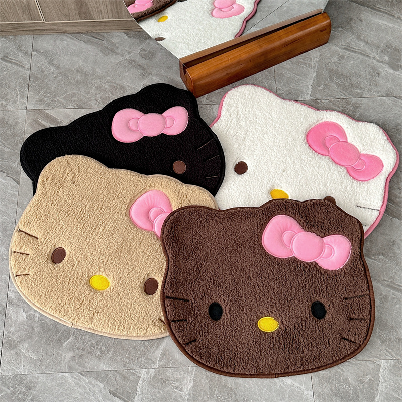 Home Bathroom Carpet - Anime Hello Kitty Plush Rug Soft
