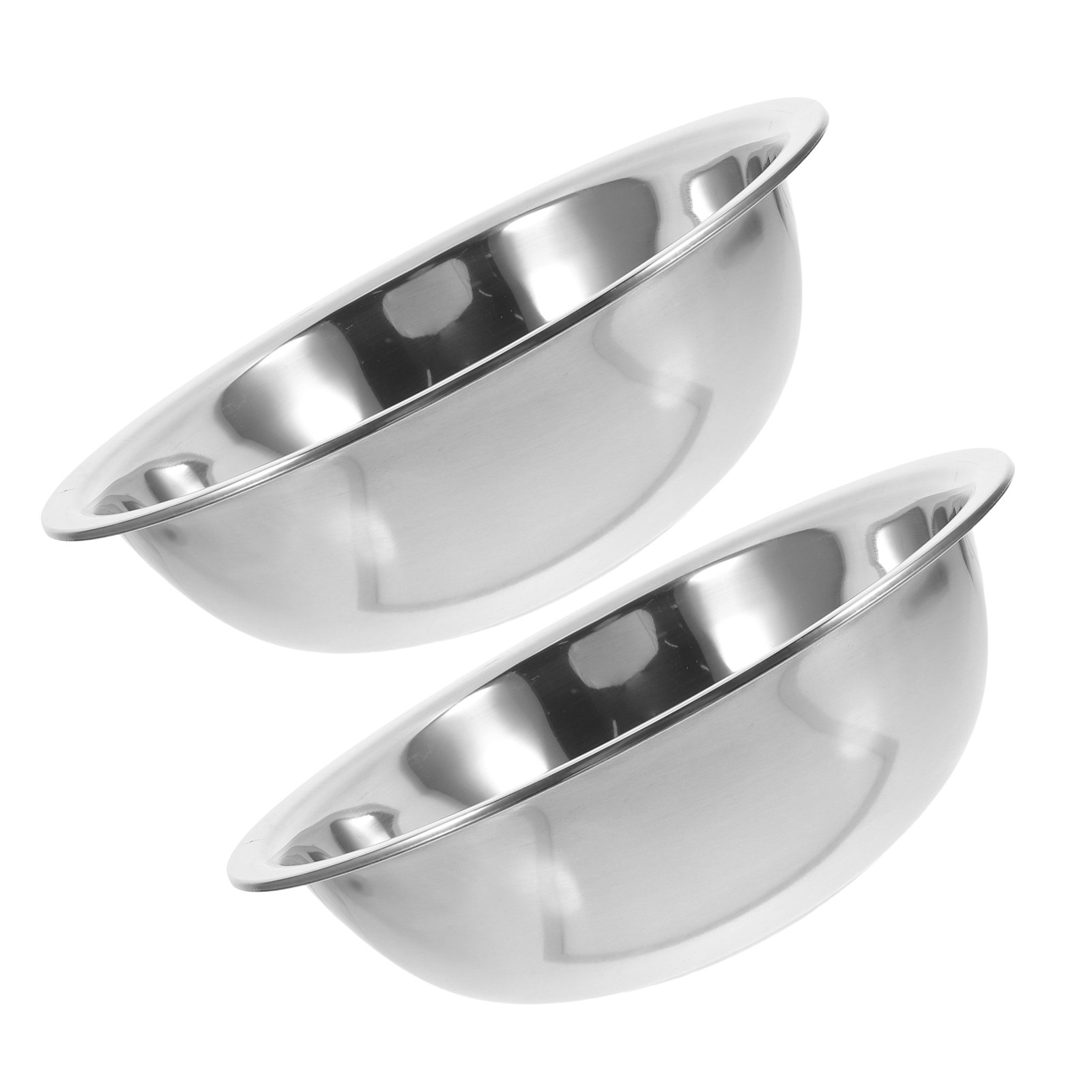 Home Bathroom Tub - 2Pcs Stainless Steel Multipurpose Basin 28Cm