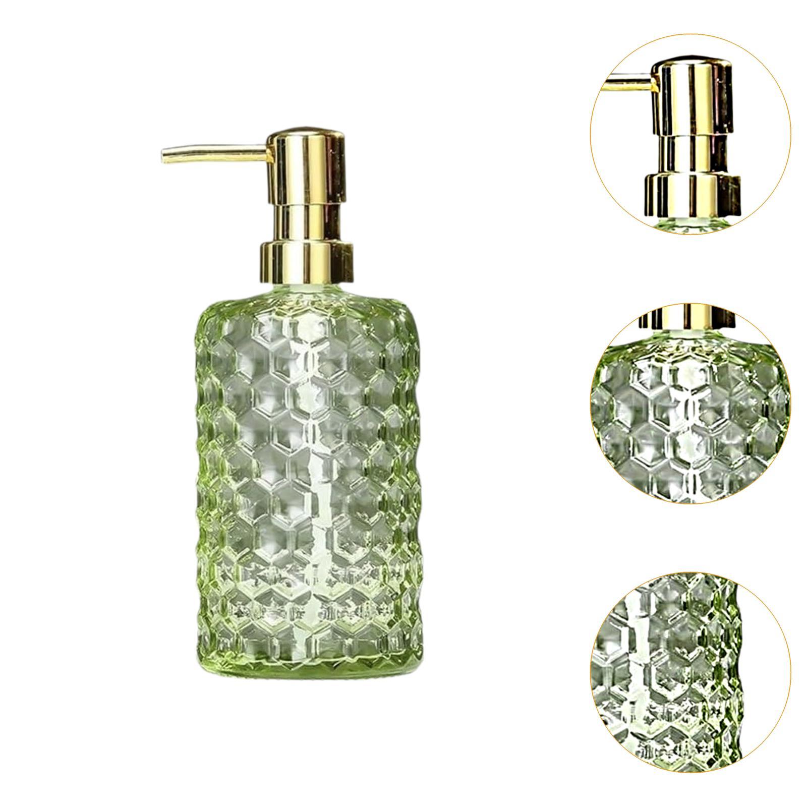 Glass Soap Dish - Clear Glass Hand Soap Dispenser 500ml