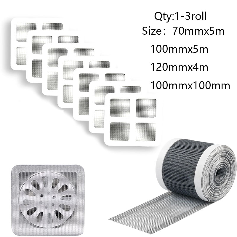 Drain Hair Catcher - 1-3Rolls Cutable Shower Drain Hair Catcher