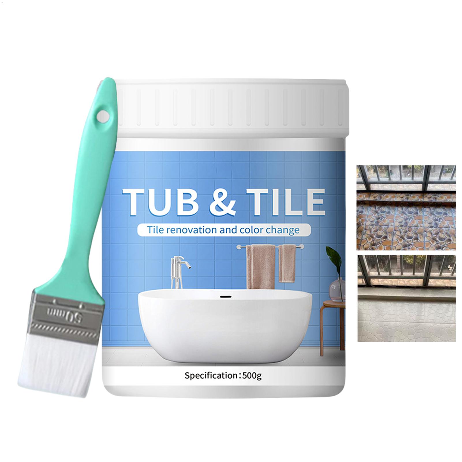 Home Bathroom Tub - Bathroom Tile Paint Kit 500g WaterBased