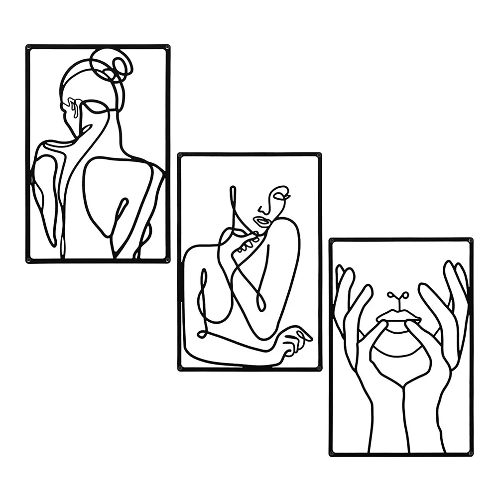 3pcs Stunning Line Drawing Dec - đánh giá và giá Home Goods Bathroom