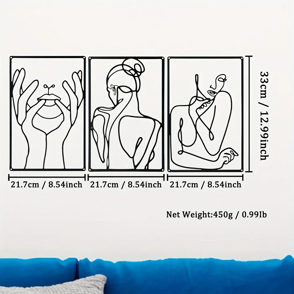 3pcs Stunning Line Drawing Dec - đánh giá và giá Home Goods Bathroom