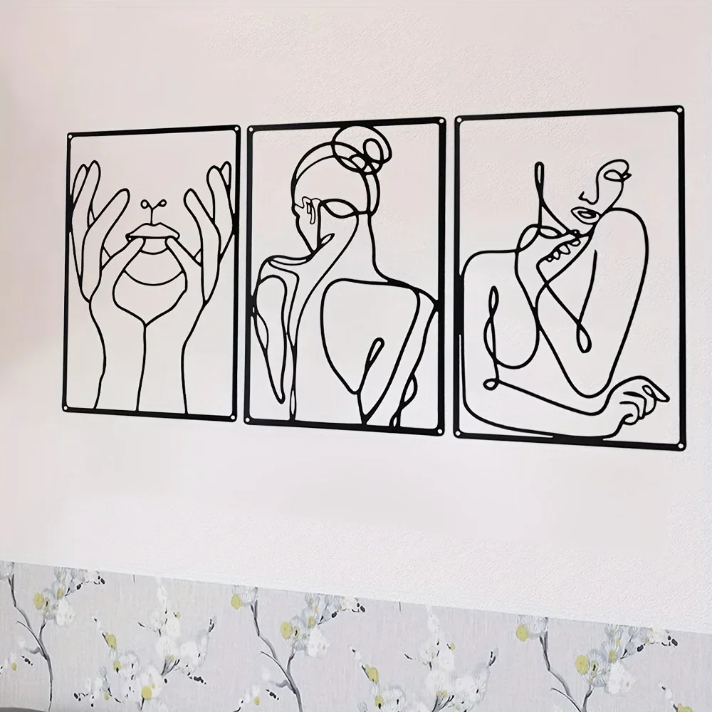 3pcs Stunning Line Drawing Dec - đánh giá và giá Home Goods Bathroom