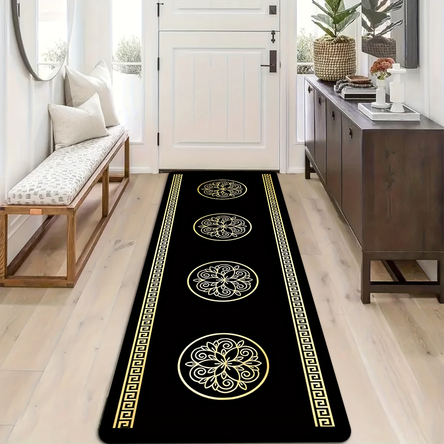 Luxury Gold Greek Key Round Fl - đánh giá và giá Home Made Bathroom Vanity