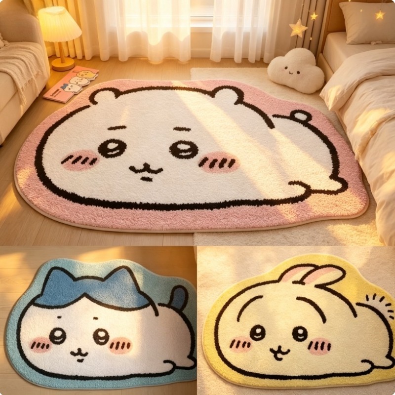 Hot Chiikawa Cartoon Rug Anime - đánh giá và giá Home Goods Bathroom