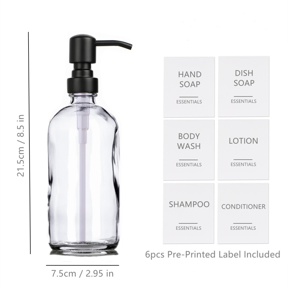 Clear Glass Soap Dispenser, Ba - đánh giá và giá Glass Soap Dish