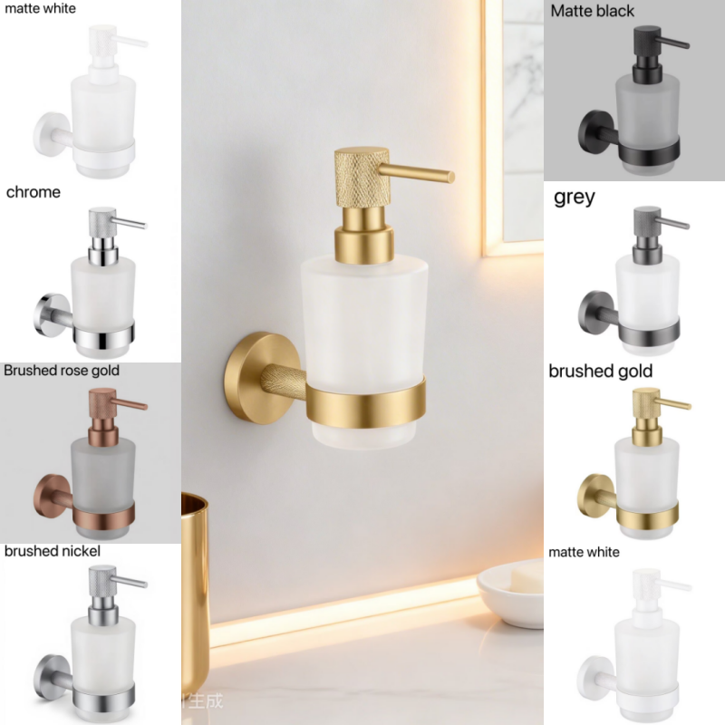 Brushed Nickel Brass Knurled W - đánh giá và giá Glass Soap Dish