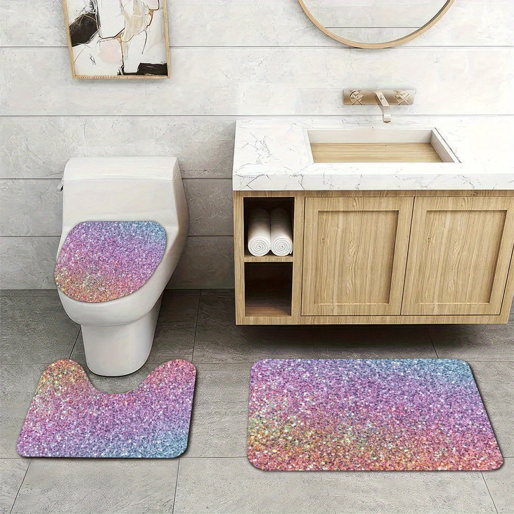 Luxury Glitter Bath Mat Set fo - đánh giá và giá Home Made Bathroom Vanity