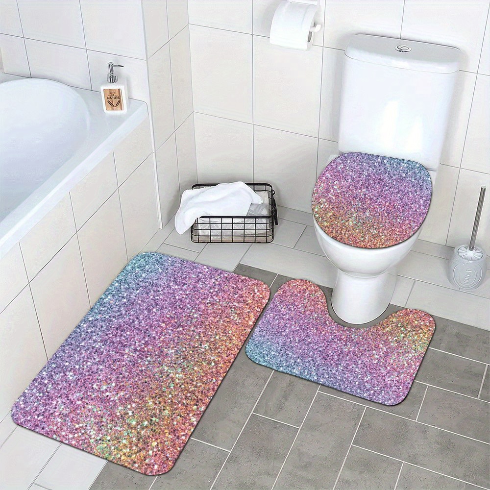 Luxury Glitter Bath Mat Set fo - đánh giá và giá Home Made Bathroom Vanity