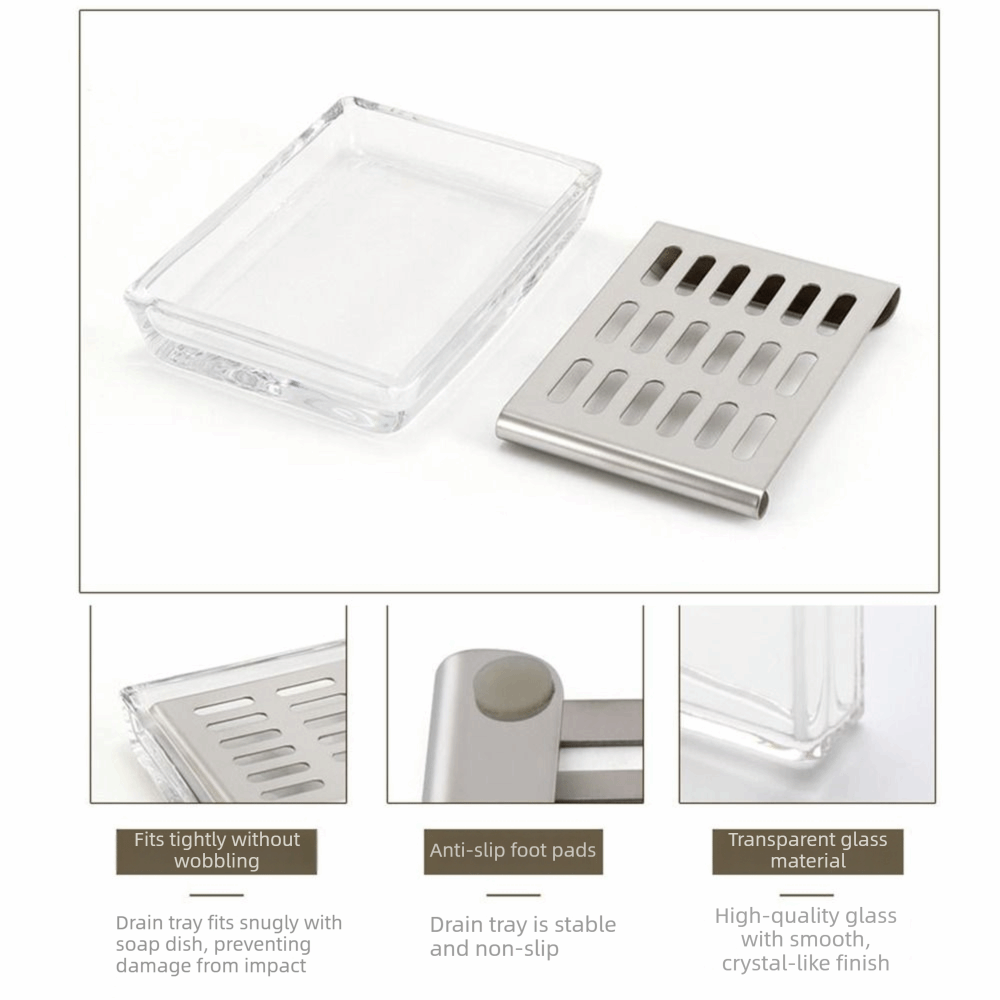 High-end Stainless Steel Glass - đánh giá và giá Glass Soap Dish