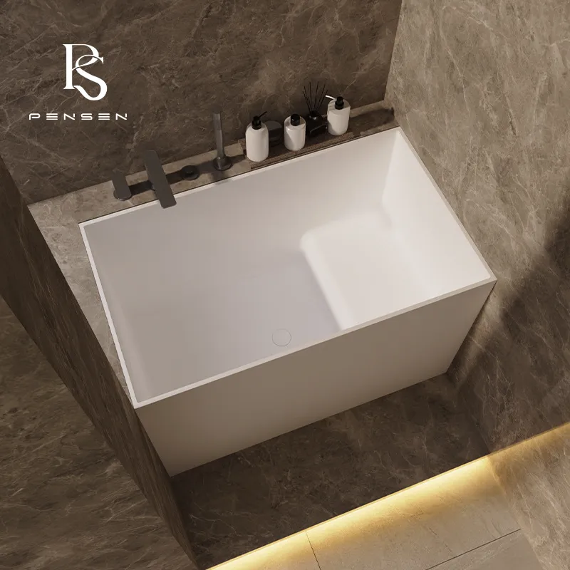 Compact Square PMMA Stone Deep - đánh giá và giá Home Bathroom Tub