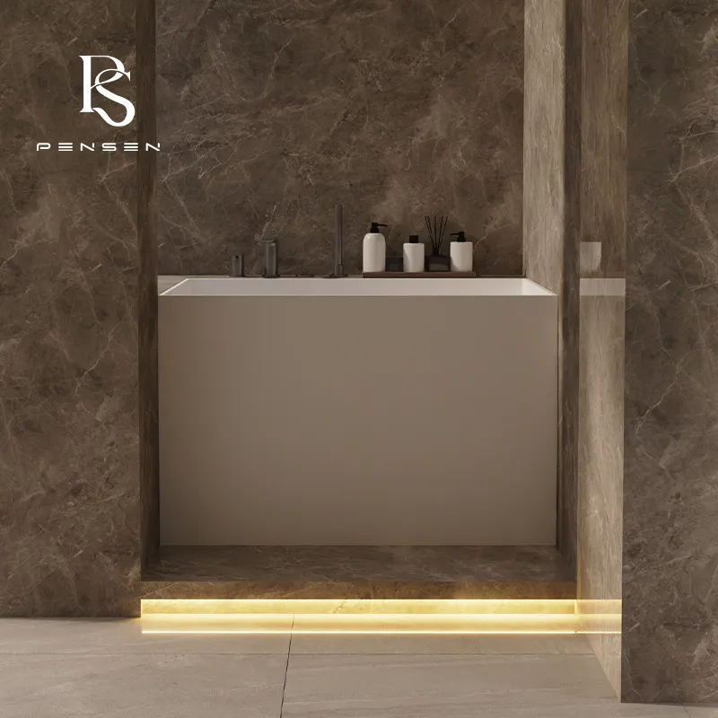 Compact Square PMMA Stone Deep - đánh giá và giá Home Bathroom Tub