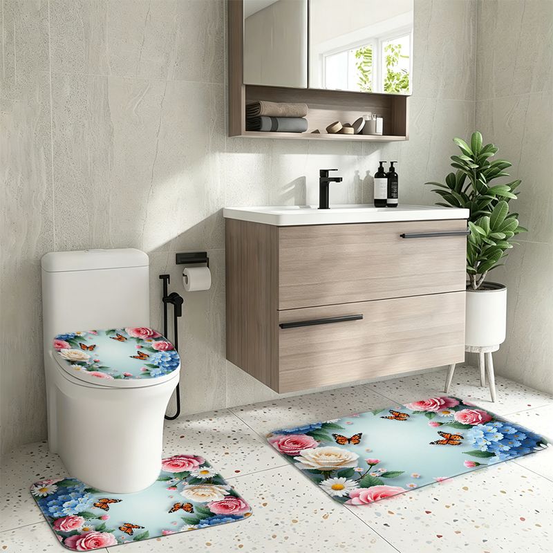 Rose Hydrangea Butterfly Borde - đánh giá và giá Home Bathroom Remodel