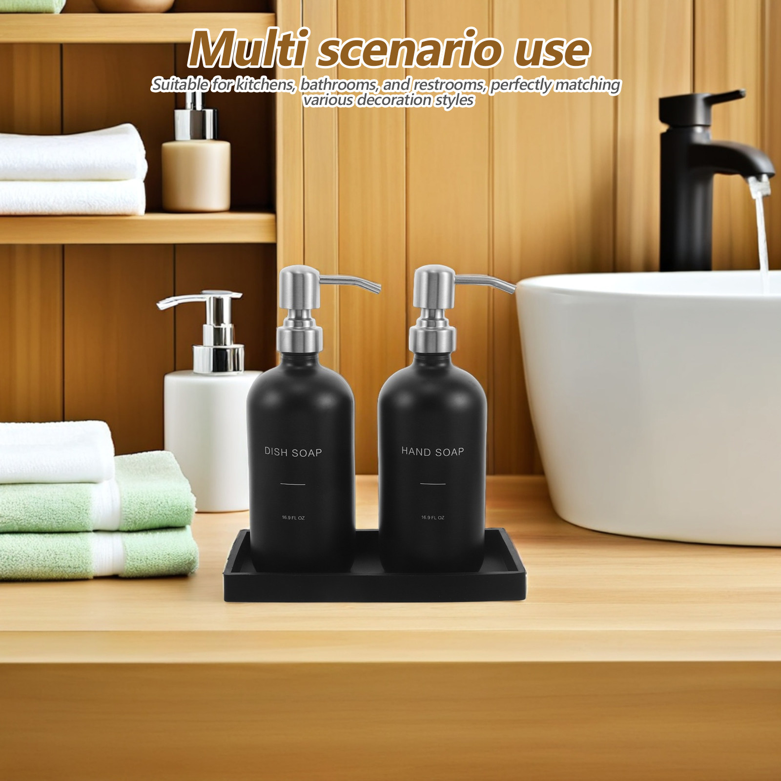 1Set Glass Soap Dispenser Set  - đánh giá và giá Glass Soap Dish