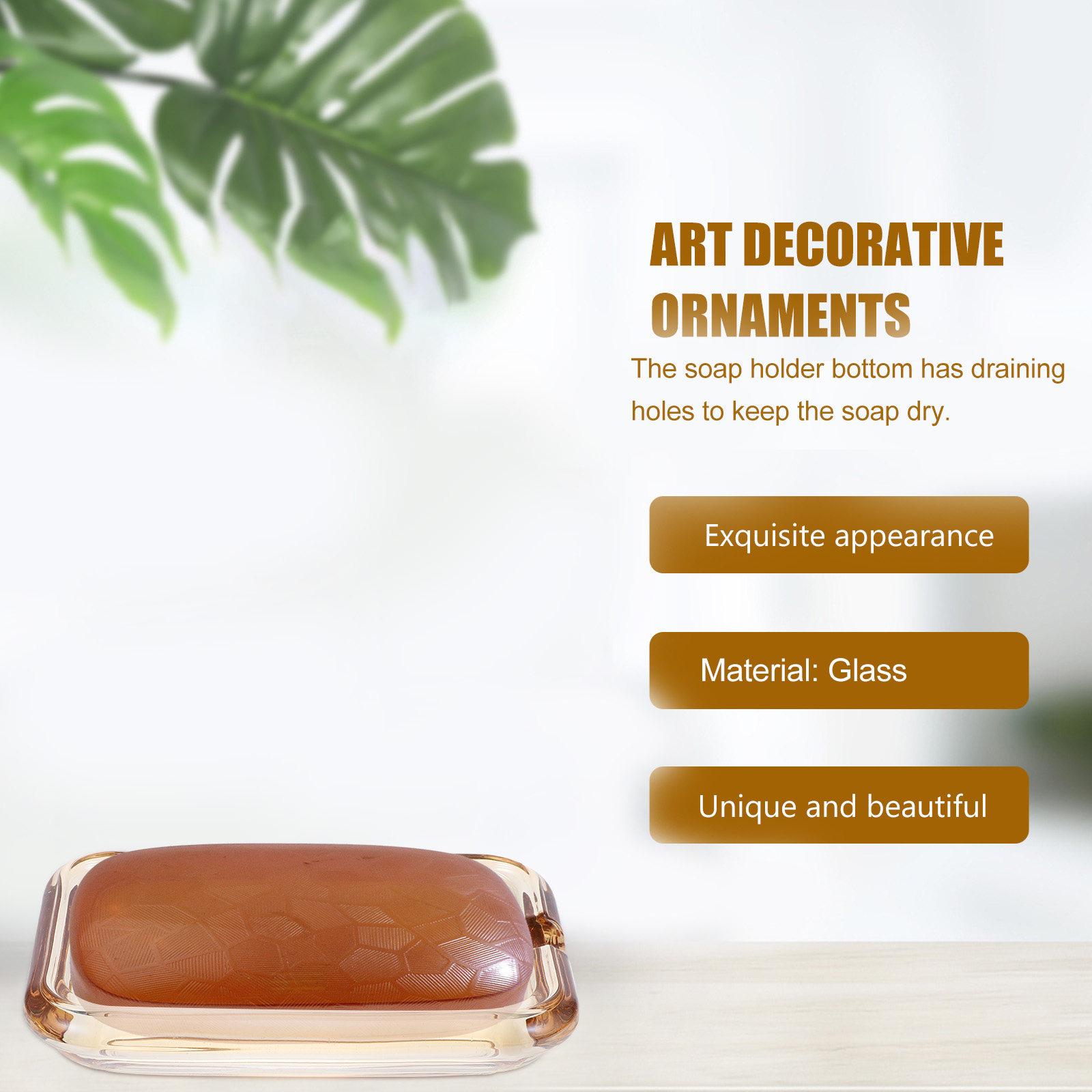 Decorative Soap Dish Premium G - đánh giá và giá Glass Soap Dish