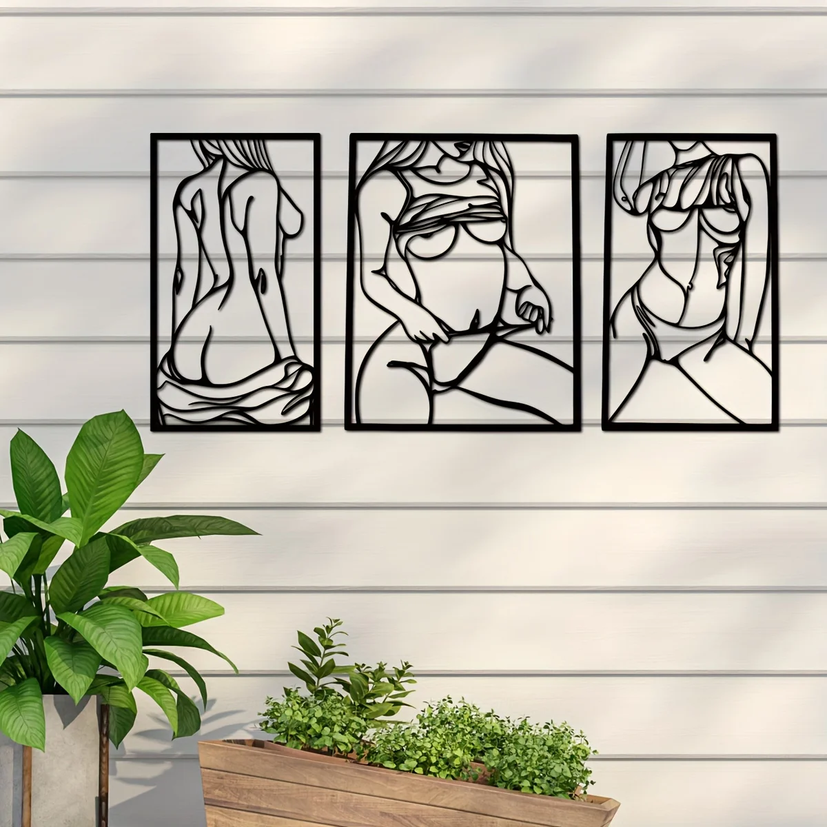 1pc Metal Art Wall Decor, Blac - đánh giá và giá Home Goods Bathroom