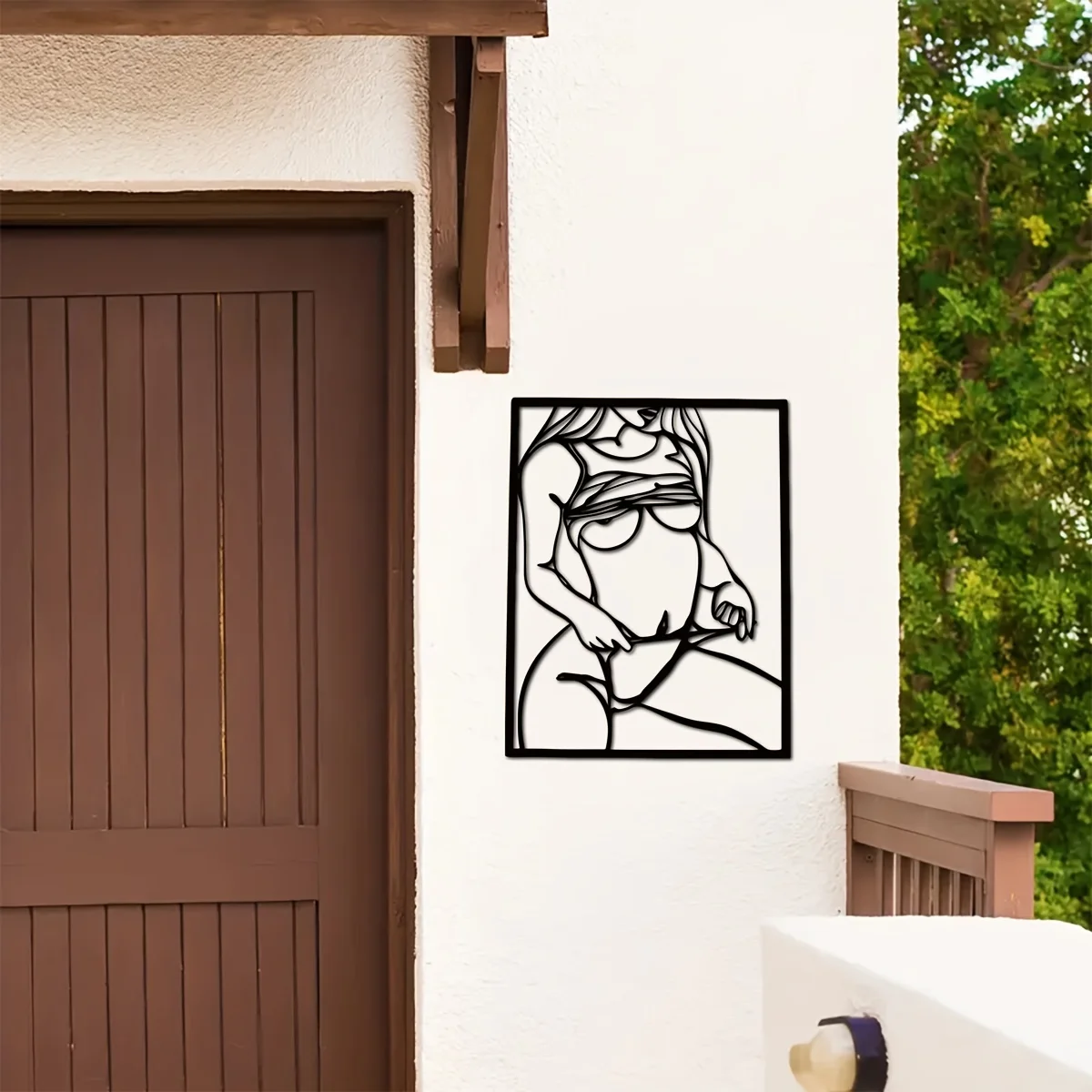 1pc Metal Art Wall Decor, Blac - đánh giá và giá Home Goods Bathroom