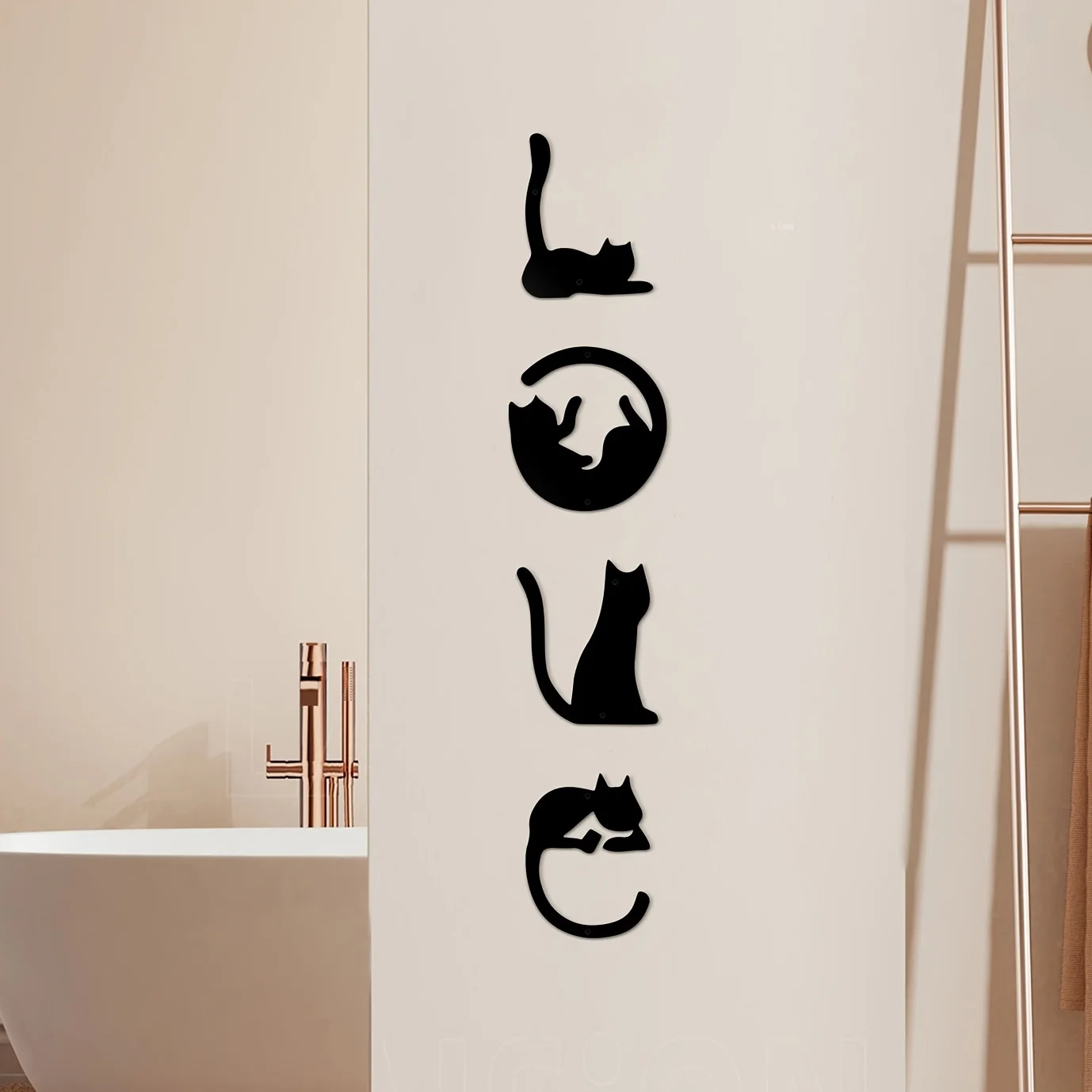 HelloYoung 4pcs/set Cute Cat M - đánh giá và giá Home Goods Bathroom