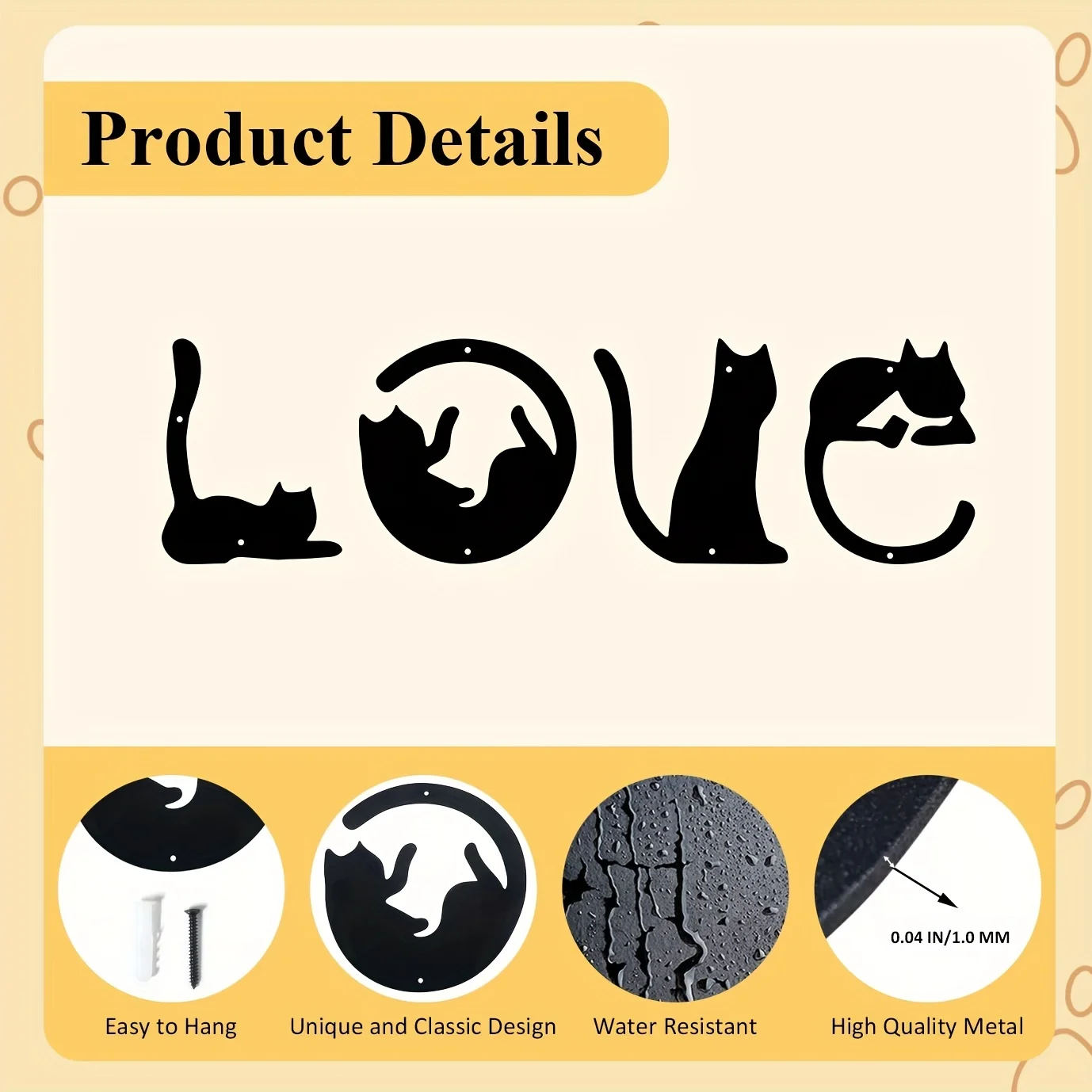 HelloYoung 4pcs/set Cute Cat M - đánh giá và giá Home Goods Bathroom
