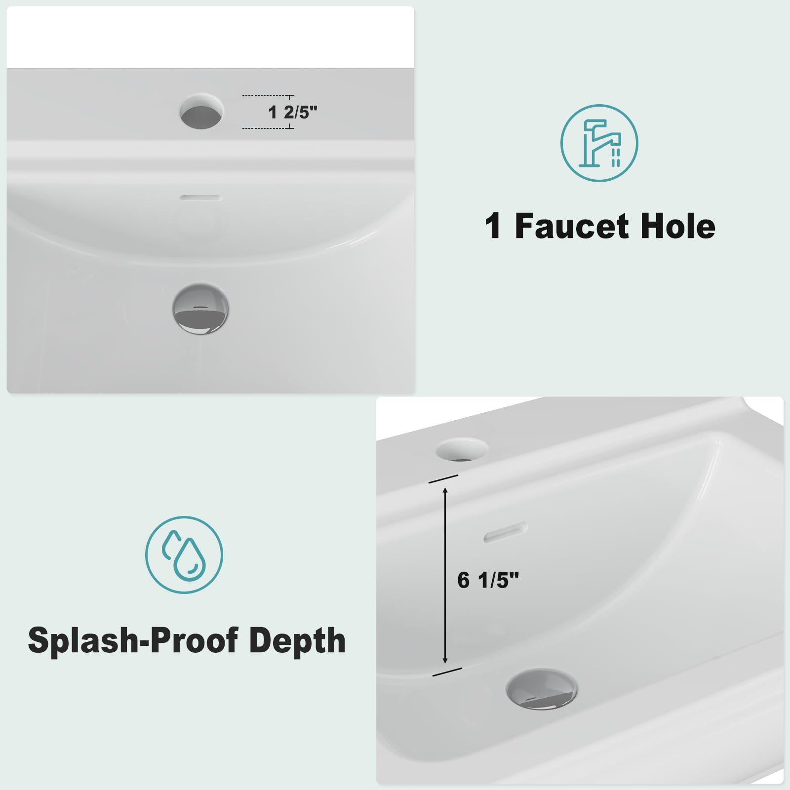 Pedestal Sink Square Ceramic B - đánh giá và giá Home Bathroom Remodel