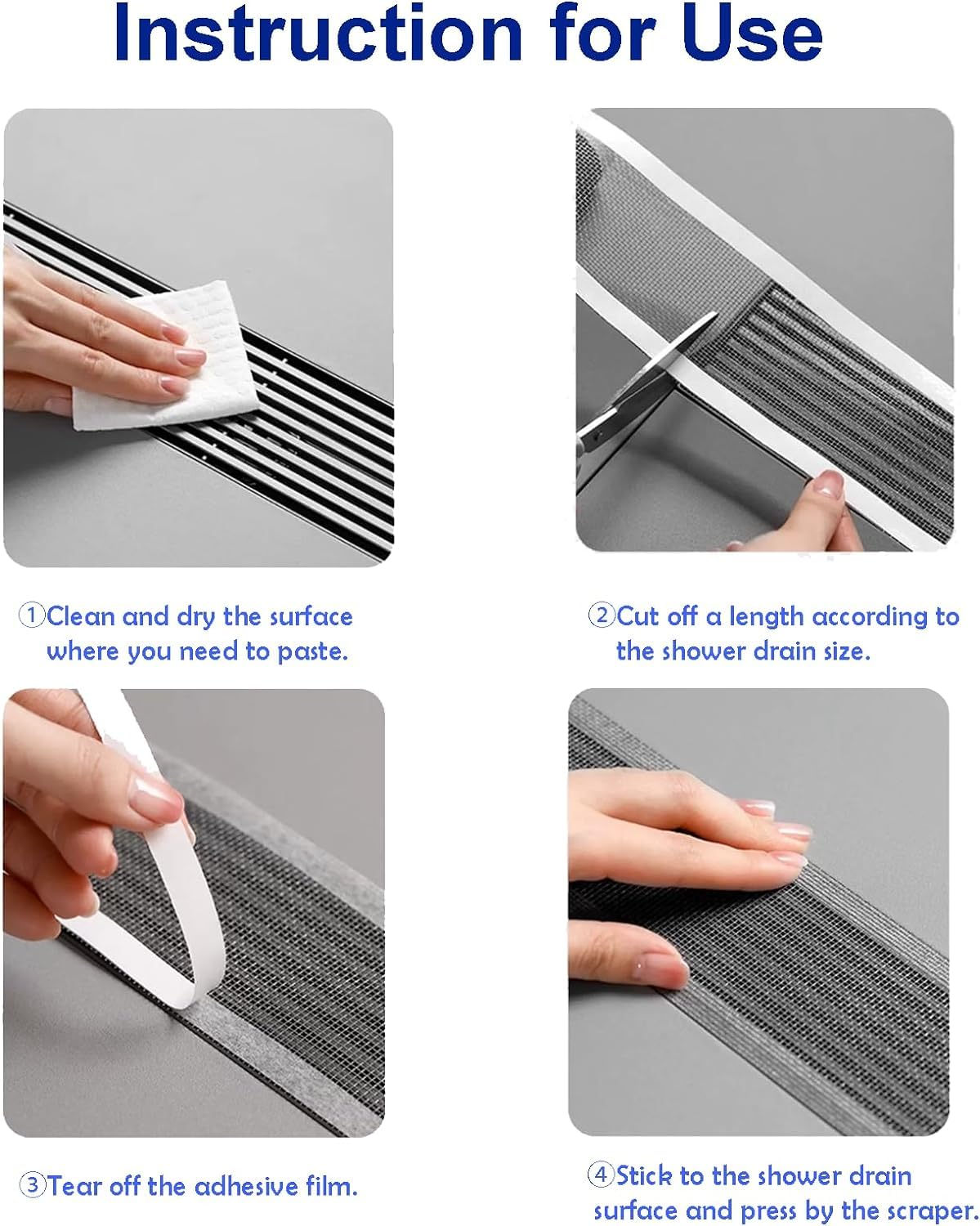 Shower Drain Hair Catcher Stic - đánh giá và giá Drain Hair Catcher