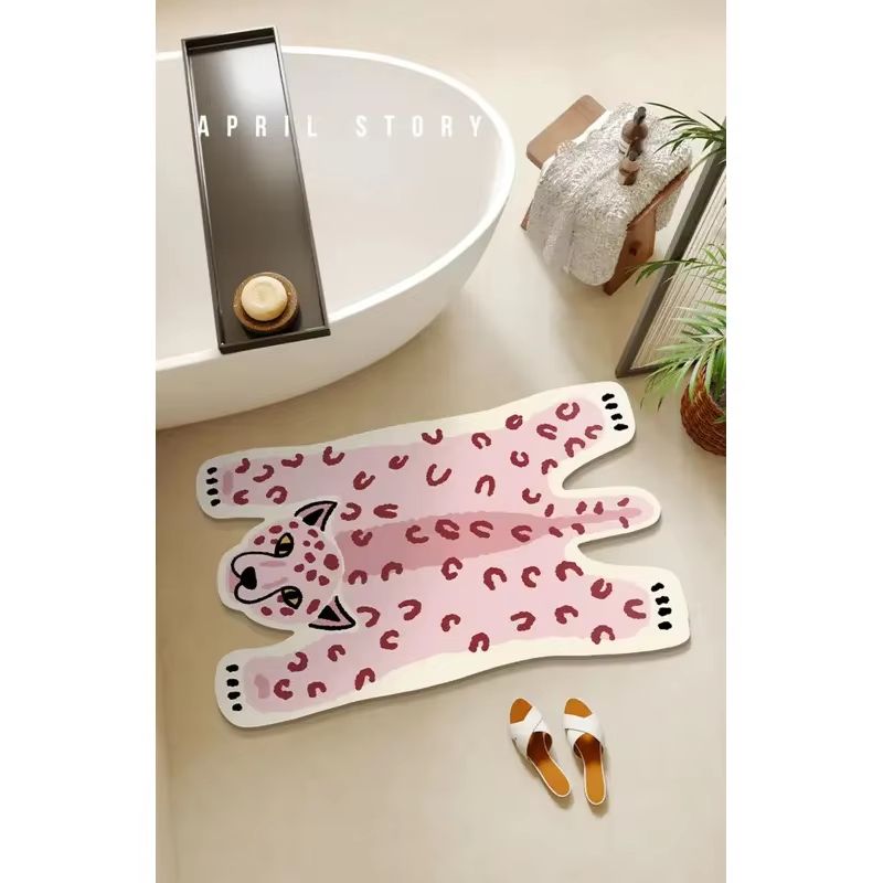 VIKAMA Ins Light Pink Leopard  - đánh giá và giá Home Made Bathroom Vanity