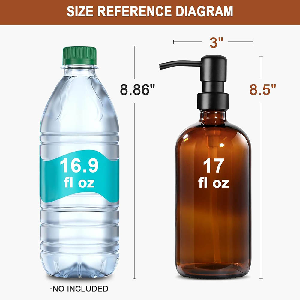 Amber Glass Soap Dispenser, 2  - đánh giá và giá Zara Home Bathroom Accessories