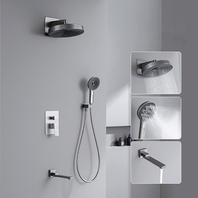 High-End In-Wall Concealed Sho - đánh giá và giá Shower Head Rain