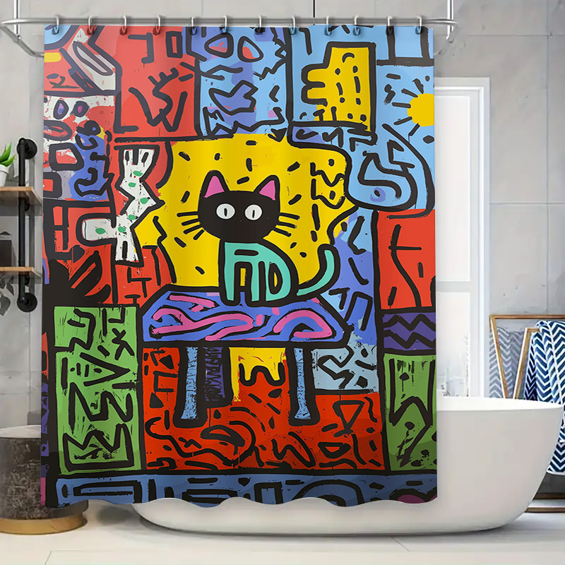 Brightly Colored Graffiti Show - đánh giá và giá Home Bathroom Remodel