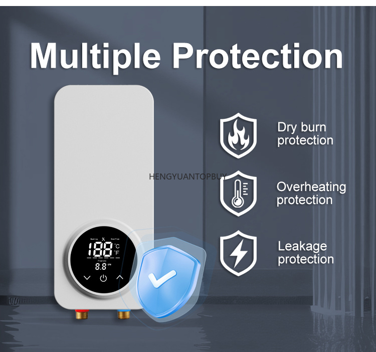 Mini  Instant Tankless Electri - đánh giá và giá Home Bathroom Geyser