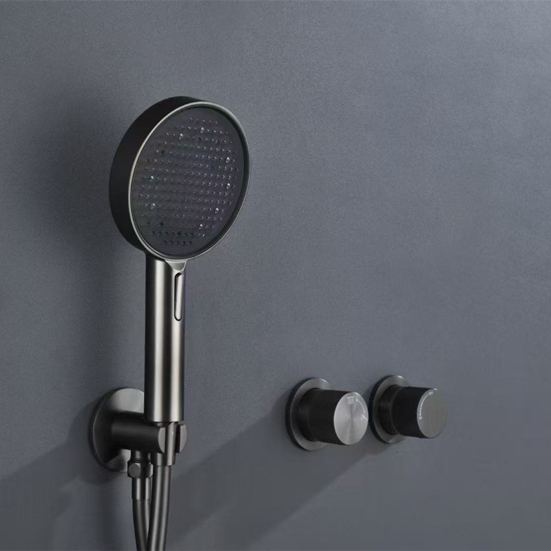Matte Black LED Light Shower F - đánh giá và giá Shower Head Rain