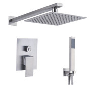 Matte Black LED Light Shower F - đánh giá và giá Shower Head Rain