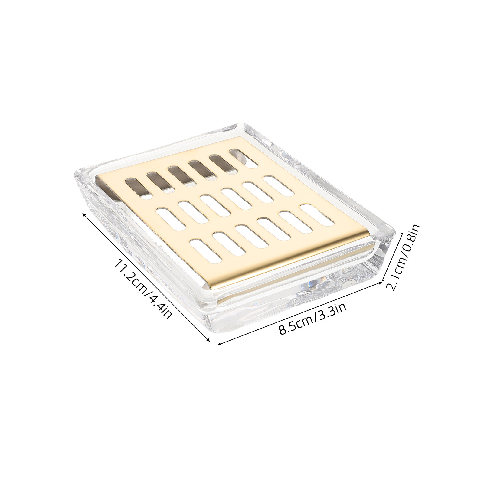 Rectangular Transparent Glass  - đánh giá và giá Glass Soap Dish