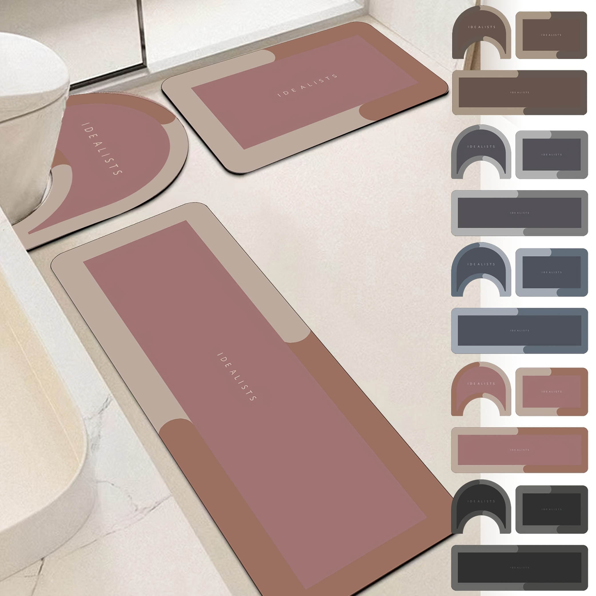 Modern Minimalist Bath Mat Set - đánh giá và giá Home Made Bathroom Vanity