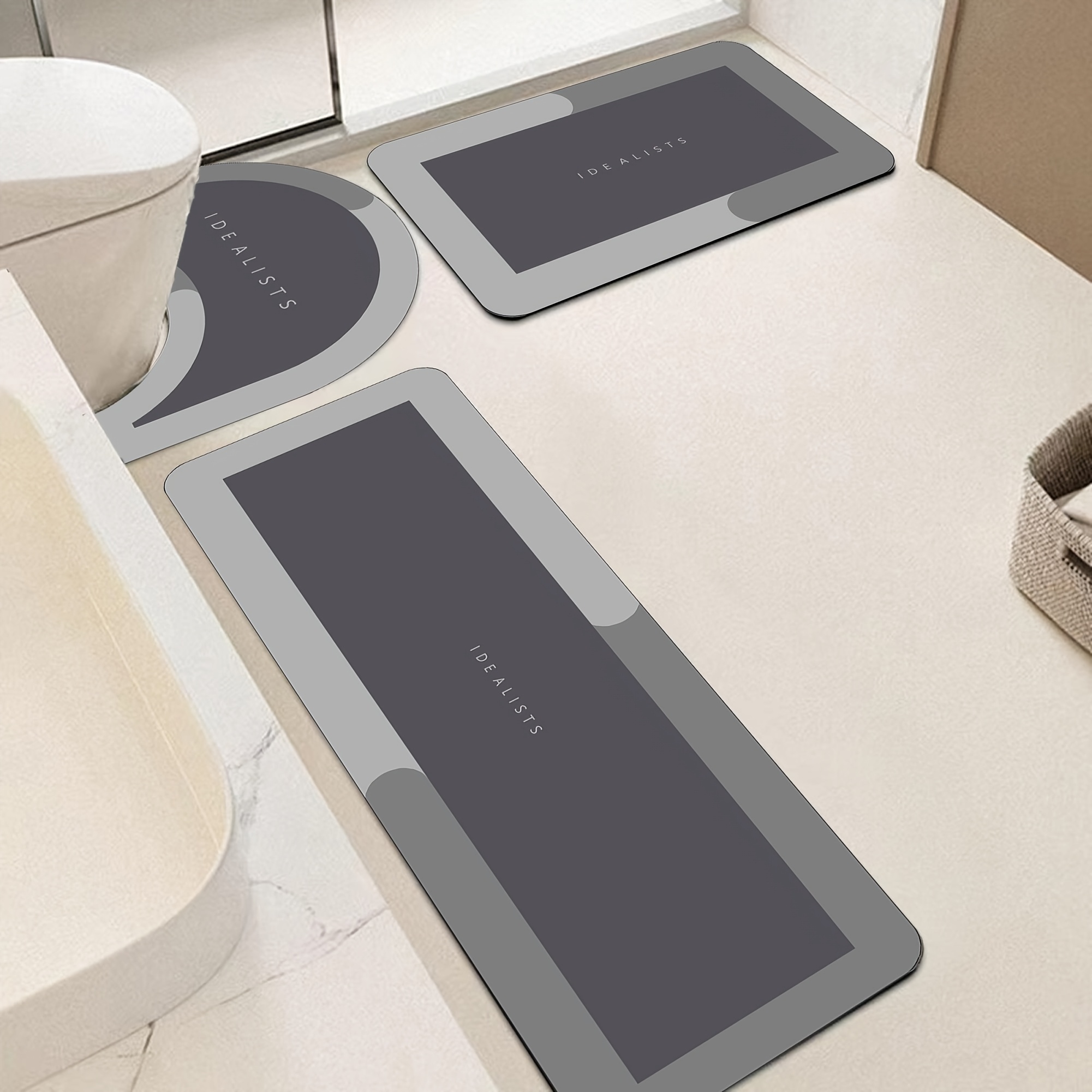 Modern Minimalist Bath Mat Set - đánh giá và giá Home Made Bathroom Vanity
